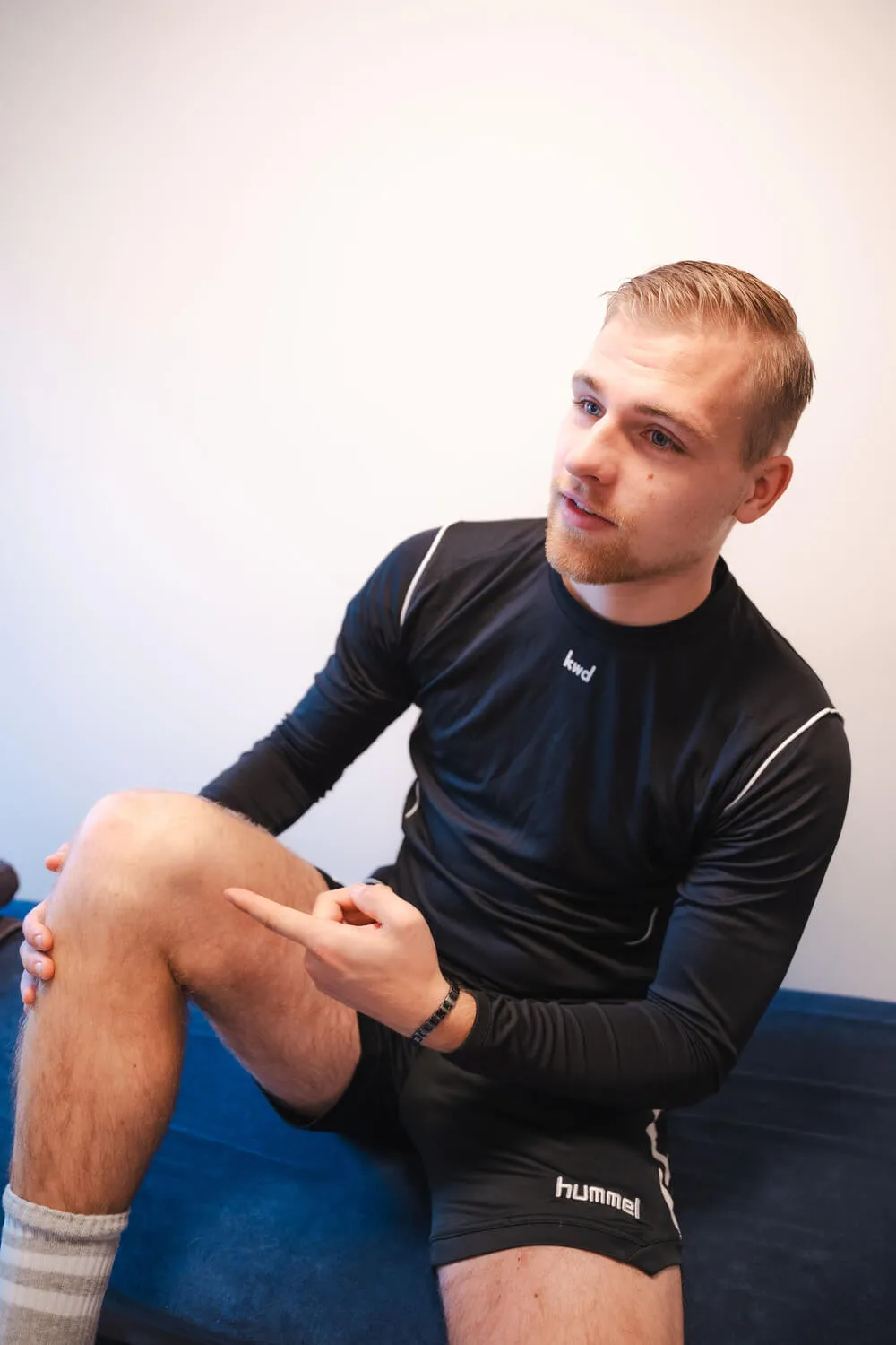 Onderzoek van de binnenzijde van de knie